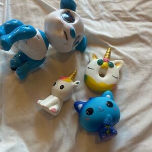Colorful Unicorn and Cat Kids Toy Set